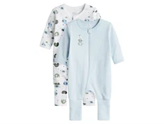 Name It baby blue elefant natdragt (2-pak)